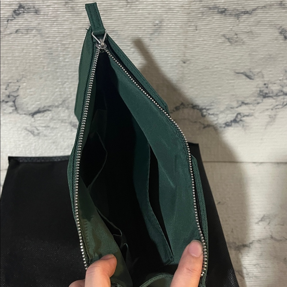 Prada Beauty Forest Green Cosmetics Pouch - Picture 5 of 11